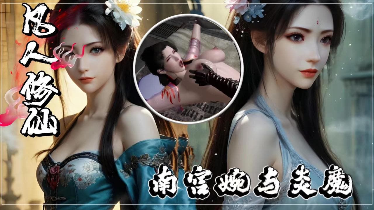 【凡人修仙传】南宫婉被淡魔抓住强奸 疯狂输出 爆肏骚逼！